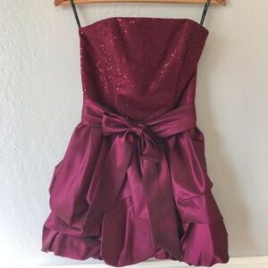 green emerald velvet dress Sexy Dark Pink Tulle Prom Dresses|Sweetheart Deep Split Evening Gowns   luladress